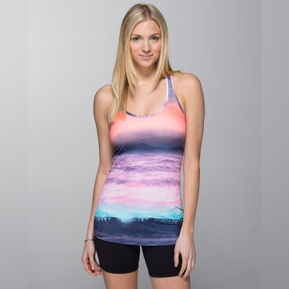 Lululemon Cool Tie Dye Running Workout Racerback Tank - Picture 1 of 10